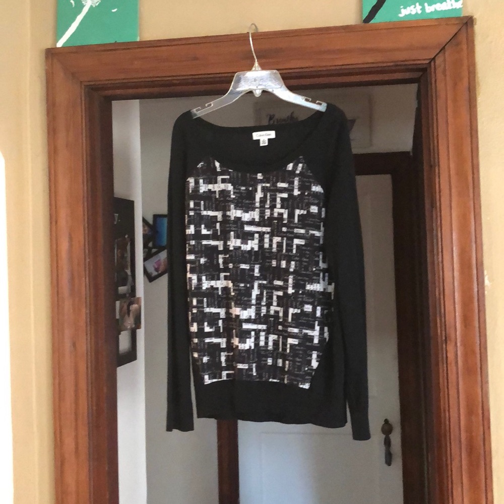 Calvin Klein multi colored sweater!